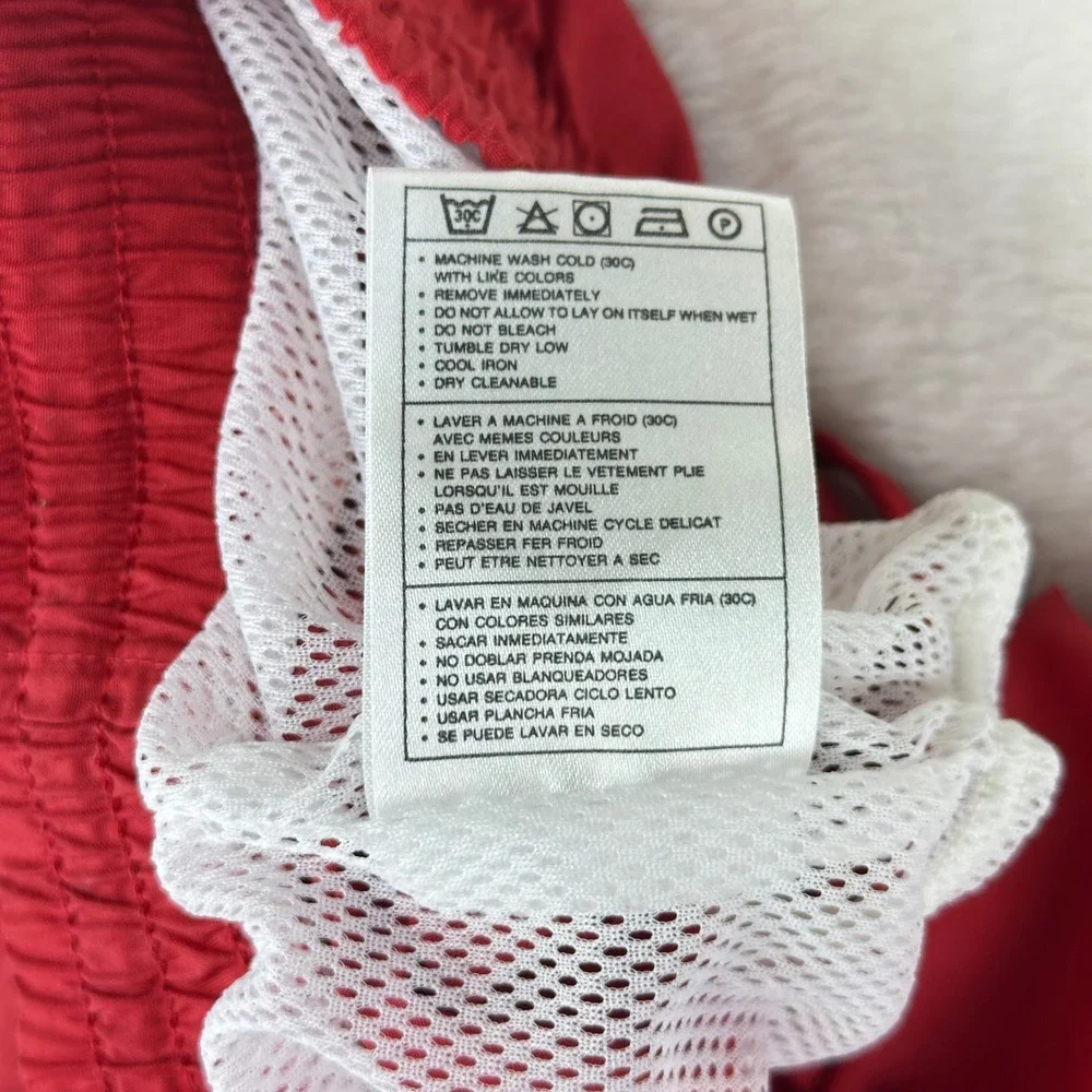Nike Swim Trunks Mens XXL Red Colorblock Board Shorts Nylon Lined Volley‎ Summer